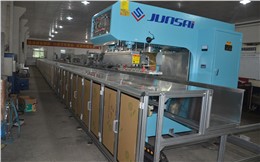 PVC夾網布軌道高頻熱合機